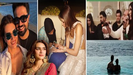 PiyushaRumored BF Karan Bahia के साथ Swimming Pool में Cozy  हुईं कृति, Photos Viral!
