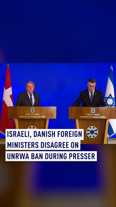 Israeli & Danish foreign ministers disagree on UNRWA