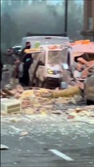 Tremenda explosión de gas en un edificio de viviendas de Noáin