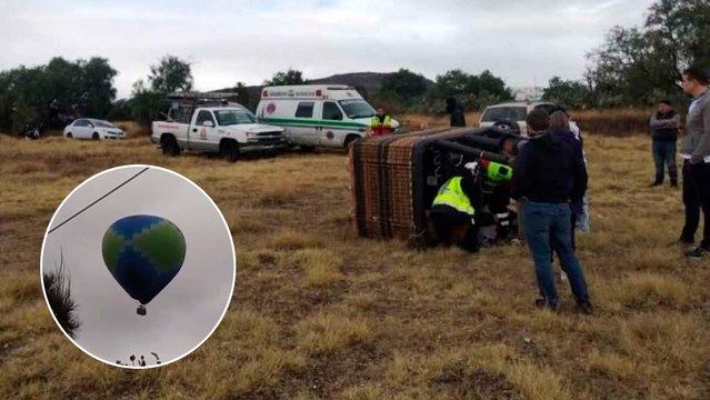 Teotihuacán: Turistas de Alemania y EUA sufren accidente en globo aerostático