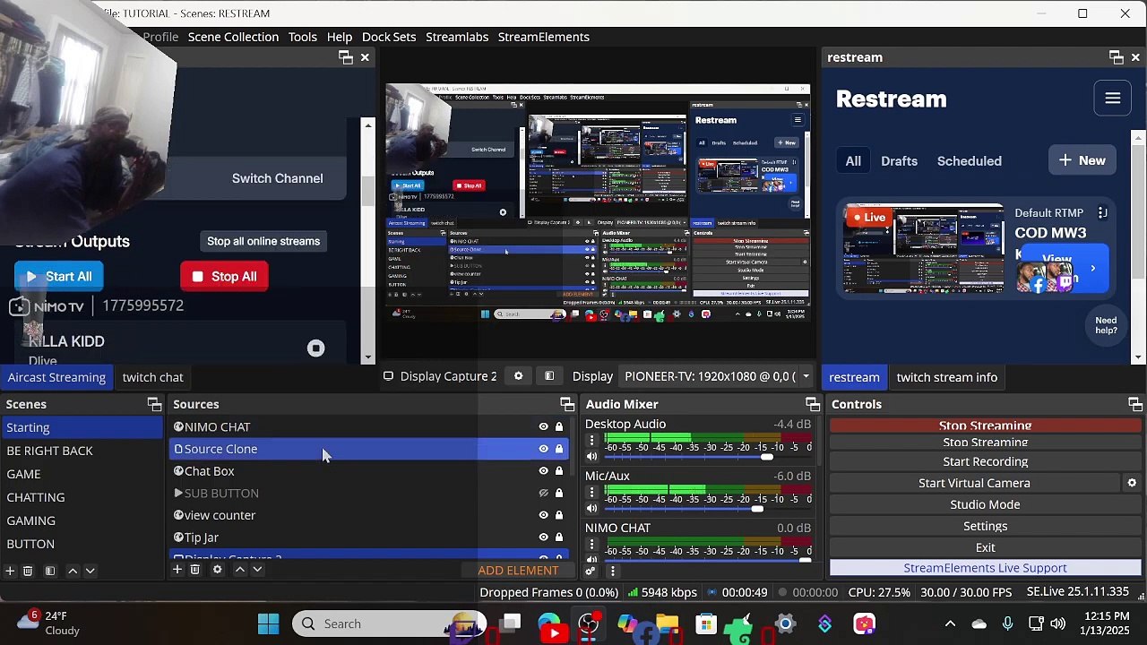 Best way to Multi-Stream in 2025...Part 2...read description...way better than AITUM MULTI-STREAM