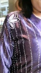 Beautiful velvet embroidery fabric