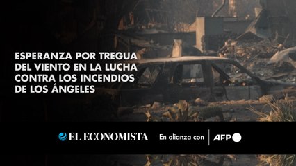 Esperanza por tregua del viento en la lucha contra los incendios de Los Ángeles
