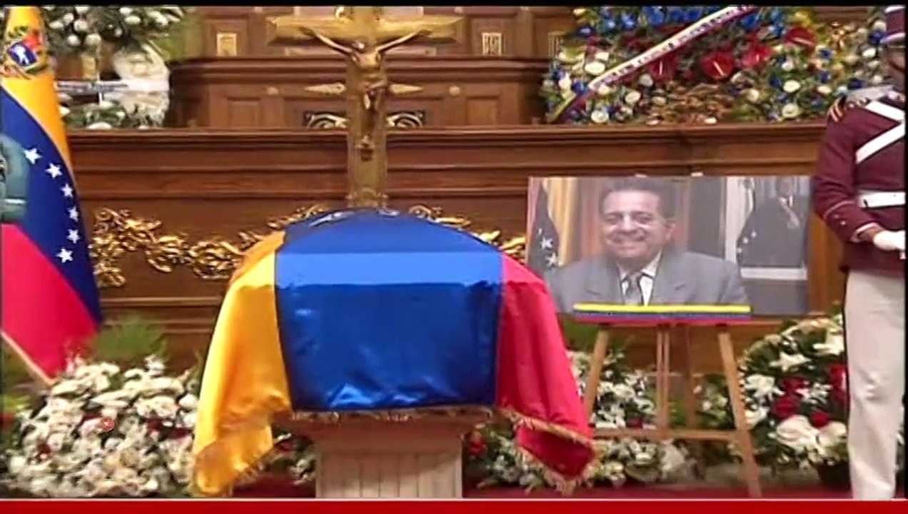 Autoridades rinden homenaje póstumo a Isaías Rodríguez en el Palacio Federal Legislativo en Caracas