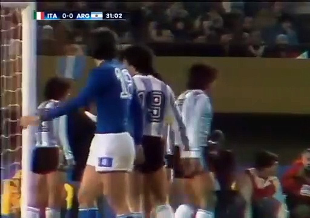 World Cup 1978  Argentina vs Italy (Group 1) Italian commentary