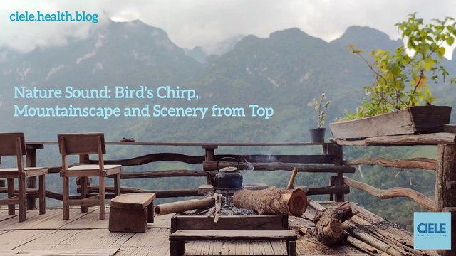 Nature Sound: Bird's Chirp, Mountainscape and Scenery from Top | Calming, Relaxation, Ease Stress and Anxiety