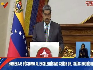 Pdte. Maduro: Isaías Rodríguez será recordado por siempre como el fiscal de los derechos del pueblo
