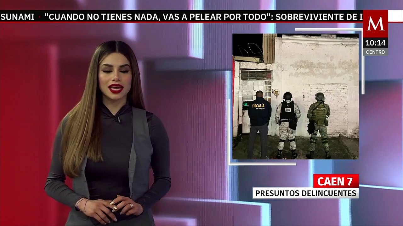 Detienen a 7 con 39 bolsas de metanfetaminas en Michoacán