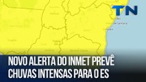 Novo alerta do Inmet prevê chuvas intensas para o ES