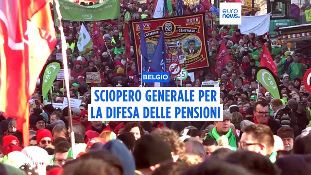 Sciopero generale in Belgio per le pensioni