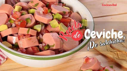 Receta de ceviche de salchicha, botana fácil y deliciosa