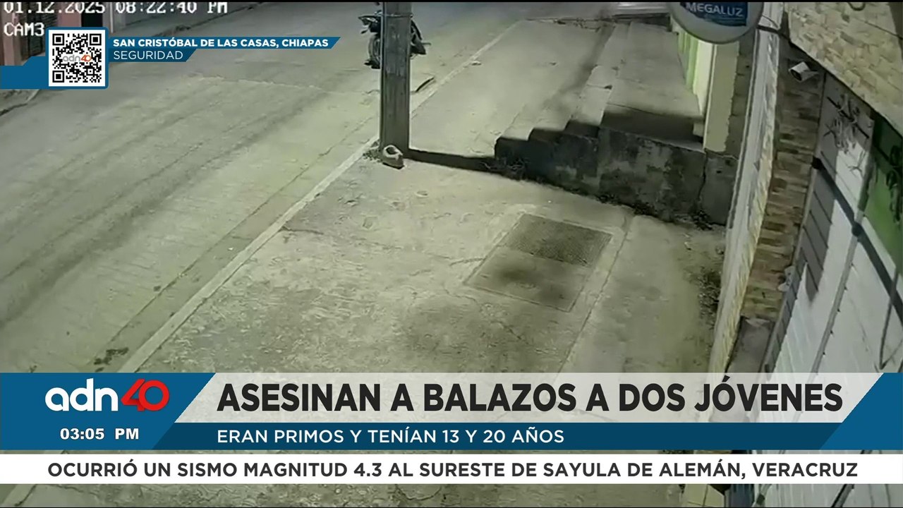 Matan a balazos a dos jóvenes en San Cristobal de las Casas, Chiapas