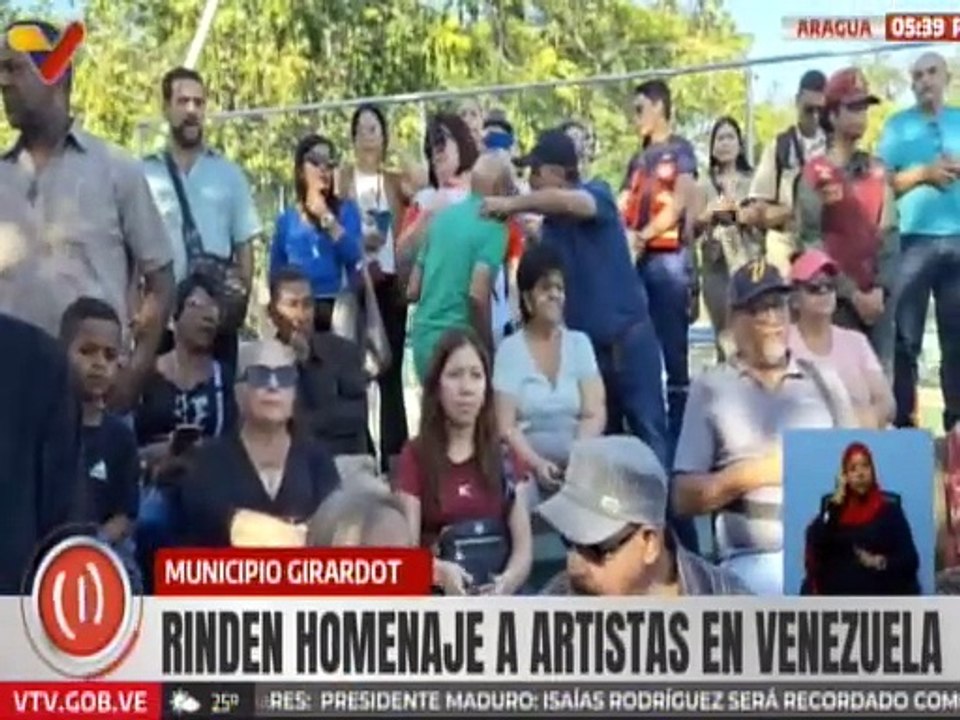 Aragua | Autoridades rinden homenaje a artistas venezolanos que hacen vida en el mcpio. Girardot