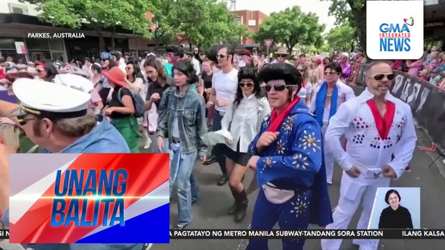 Die-hard fans ni Elvis Presley, nag-ala Elvis at rumampa sa Elvis Festival Parade | Unang Balita
