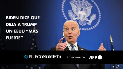 Biden dice que deja a Trump un EEUU “más fuerte”