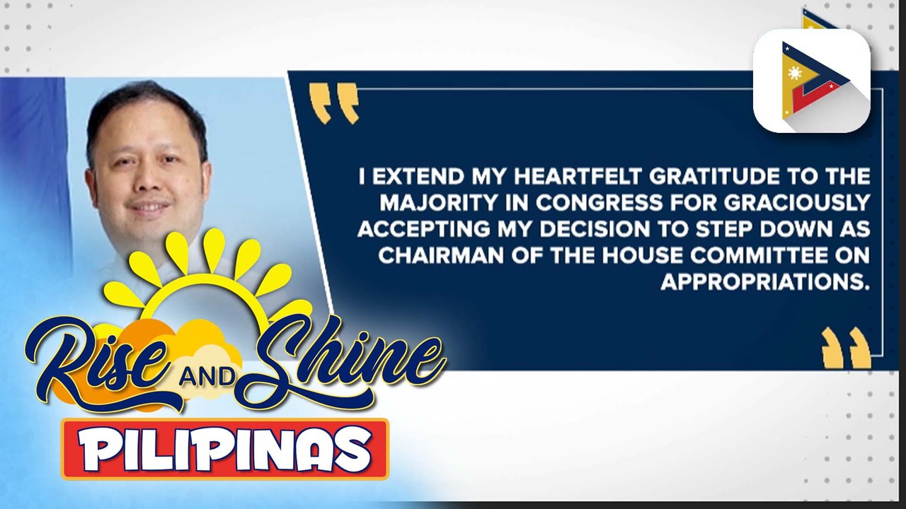 Ako Bicol Rep. Elizaldy Co, bumaba bilang chairperson ng House Appropriations Committee