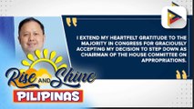 Ako Bicol Rep. Elizaldy Co, bumaba bilang chairperson ng House Appropriations Committee