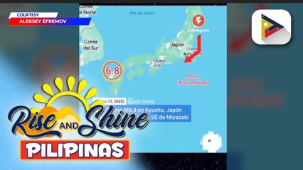 Japan, niyanig ng magnitude 6.8 na lindol