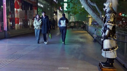 Funny Armor Prank Episode 4 in China. Oops, I seem to have given this puppy an unforgettable memory.