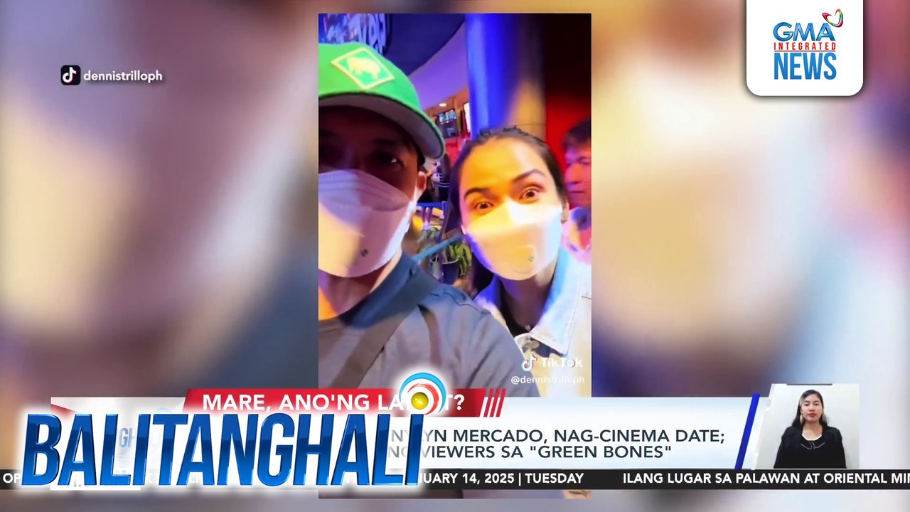 Dennis Trillo at Jennylyn Mercado, nag-cinema date; ikinatuwa ang pila ng viewers sa "Green Bones" | Balitanghali