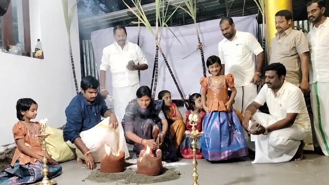 தமிழர் திருநாளான பொங்கல் விழா, புதுமண தம்பதிகள் பொங்கல் வைத்து சூரியனுக்கு படையலிட்டு குடும்பத்துடன் உற்சாக கொண்டாட்டம்