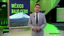 Así amanecieron los volcanes Popocatépetl, Iztaccíhuatl y el nevado de Toluca