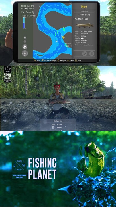 How to catch Northern Pike and Burbot at Selenge River | Fishing Planet