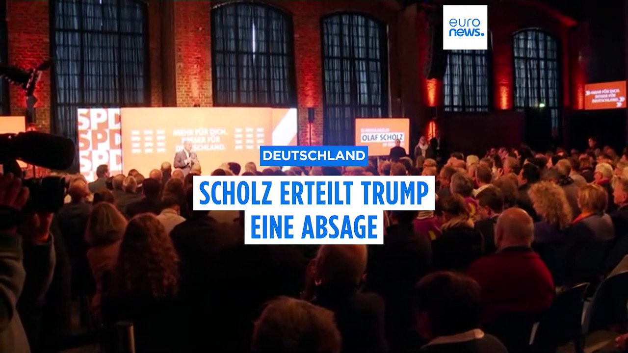 Scholz erteilt Trump eine Absage und hofft auf SPD-Sieg im Endspurt