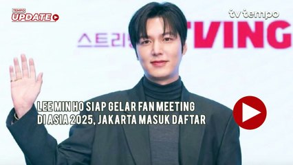 Lee Min Ho Siap Gelar Fan Meeting di Asia 2025, Jakarta Masuk Daftar