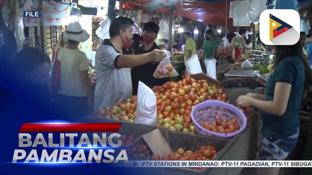 D.A., sinabing unti-unting bumababa ang presyo ng kamatis