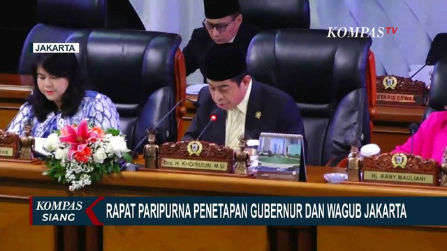 DPRD Gelar Paripurna Penetapan Gubernur & Wagub Jakarta, Pelantikan Pramono-Rano 7 Februari 2025