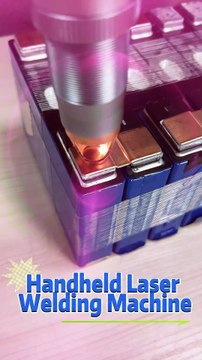 Handheld laser welding machine.