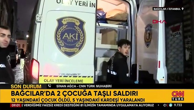 İstanbul Bağcılar'da 12 yaşındaki çocuğu taşla öldürdü, kardeşini yaraladı | Video Haber