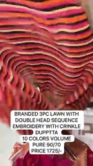 Lawn 3 pc branded suit