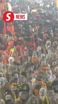 India's Maha Kumbh marks first 'royal bath' with ascetics' holy dip
