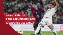 La 'pillería' de Asencio con la piña del Barça