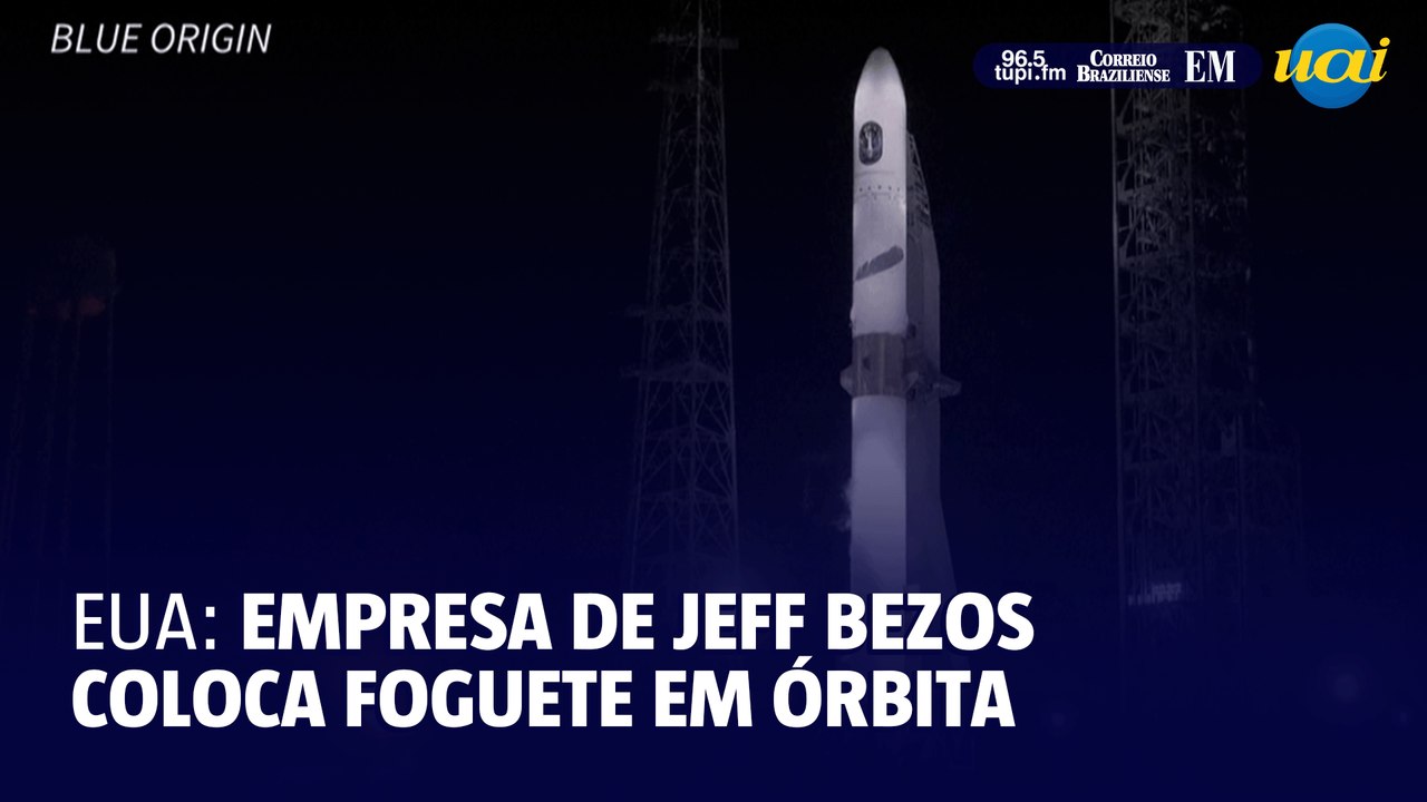 Empresa de Jeff Bezos coloca foguete New Glenn em órbita pela primeira vez