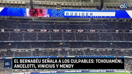 El Bernabéu señala a los culpables: Tchouaméni, Ancelotti, Vinicius y Mendy