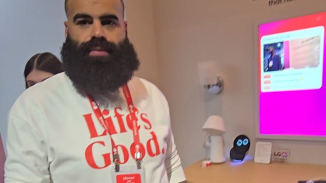 LG's innovative AI robot, capable of easily learning routines, showcased at the 2025 CES
