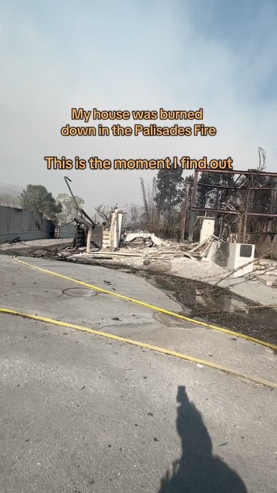 Caminatas en llamas y escalada de vallas: la desesperada medidas de una familia de Los Ángeles para ver el estado de su casa