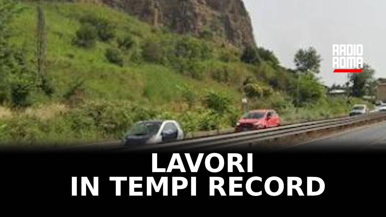 Riaperta via Flaminia nuova, lavori in tempi record