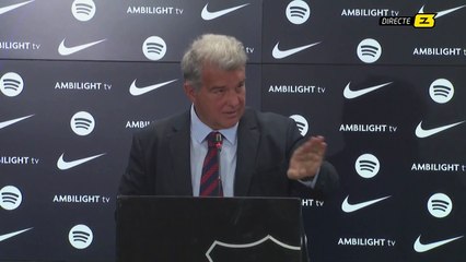 Laporta tira de zascas e ironía contra la prensa: "La butifarra, con alubias, y las mentiras, a comerlas con patatas"