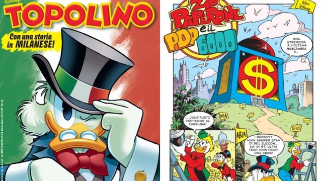 Topolino parla in milanese: in edicola in occasione della «Giornata nazionale del dialetto e delle lingue locali»