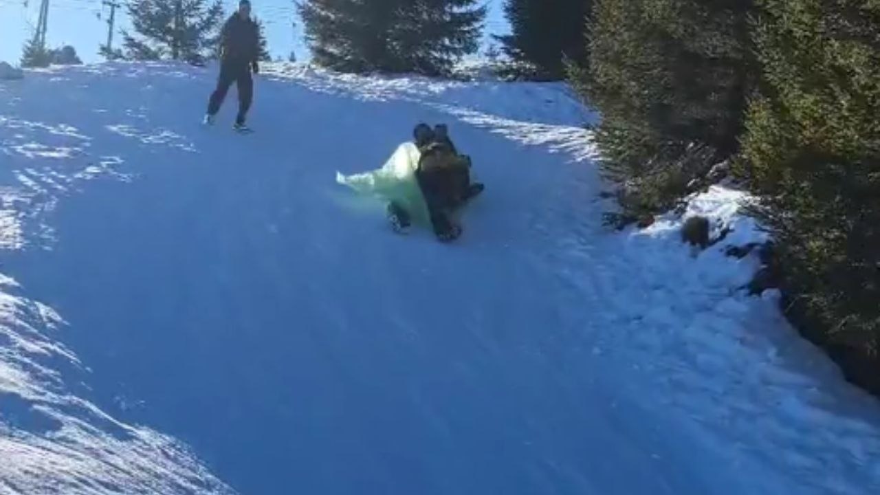 When you decide to trust your GPS while sledding down a hill