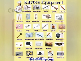 Common Kitchen Utensils and their English Names - HealthPally.com