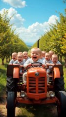 Funny Baby Driving overload Tractors Babies #fypシ゚viral  #TrendingNow #fypageシ #Baby #funny