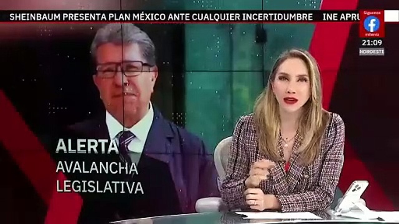 Ricardo Monreal emite alerta por avalancha legislativa de 40 reformas
