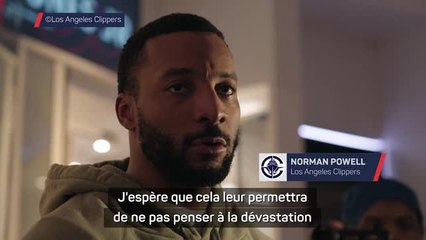 Clippers - Powell et Harden rendent hommage aux gens touchés par les incendies et veulent aider