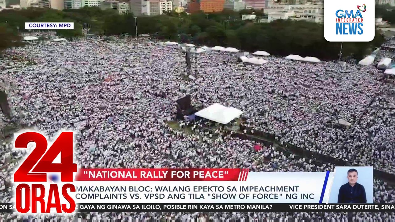 Sec-Gen - Tila naninimbang ang ilang mambabatas sa impeachment complaint vs. VPSD dahil sa INC rally | 24 Oras