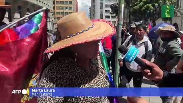 Choques en La Paz entre afines a Morales y la policía tras marcha por crisis económica